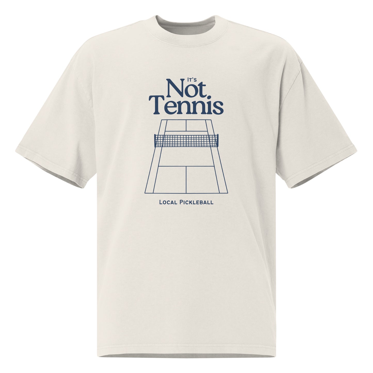 Oversized Vertical Court Pickleball Tee - Local Pickleball