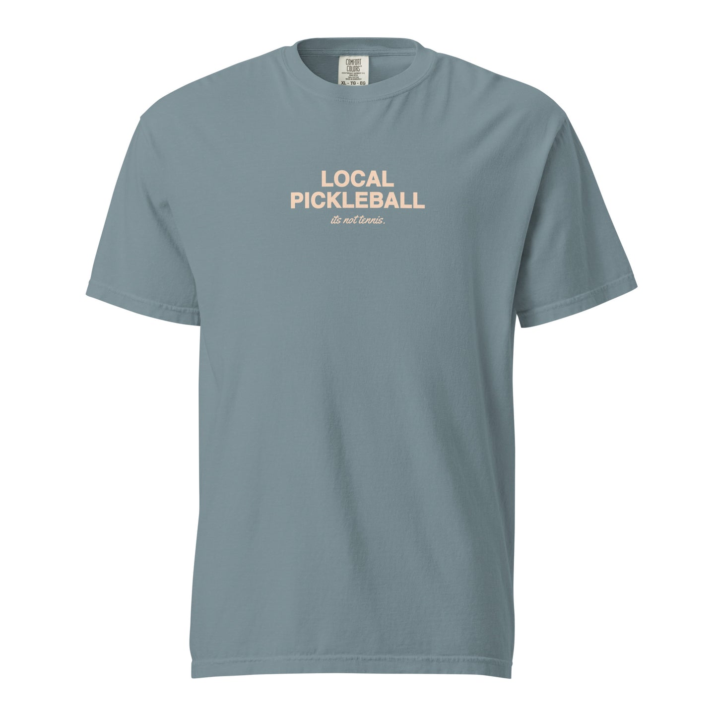 Bubble "It's Not Tennis" Pickleball T-Shirt (Beige Print) - Local Pickleball
