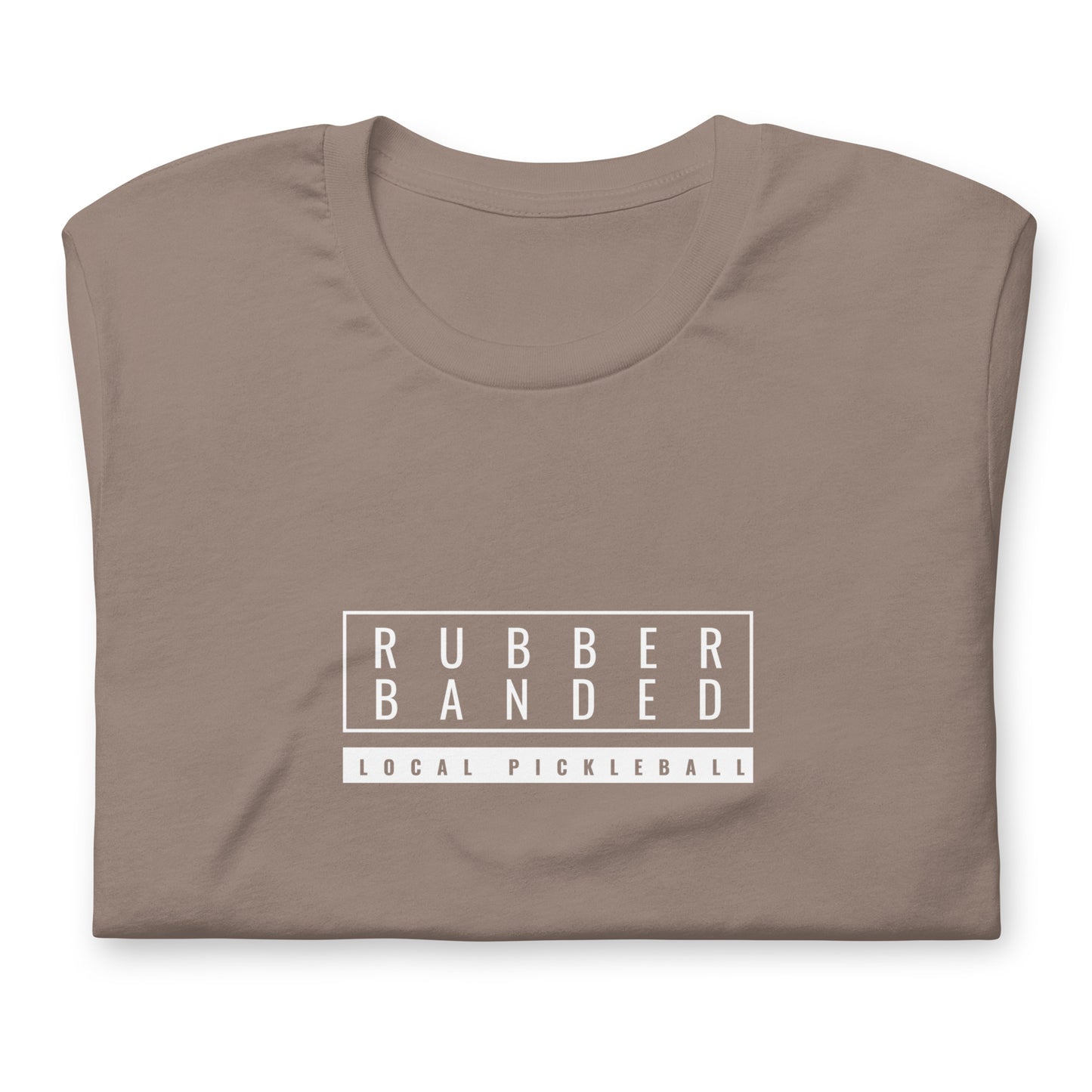 Rubber Banded Tee (White) - Local Pickleball
