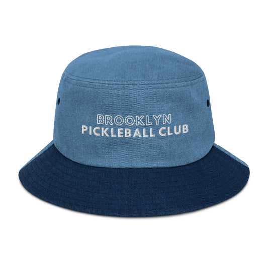 Brooklyn Pickleball Club Denim Bucket Hat - Local Pickleball