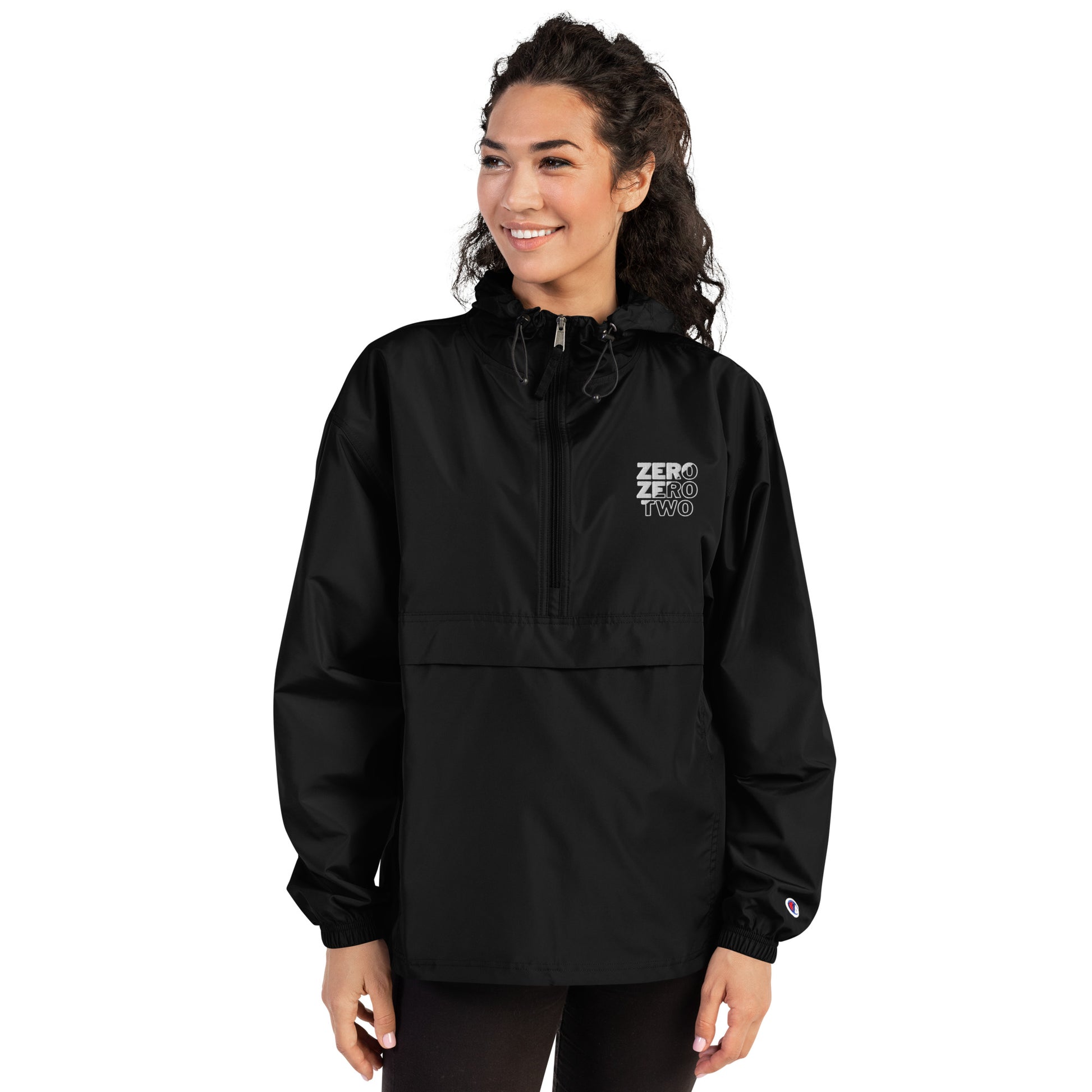 Embroidered 0-0-2 Champion Packable Jacket - Local Pickleball