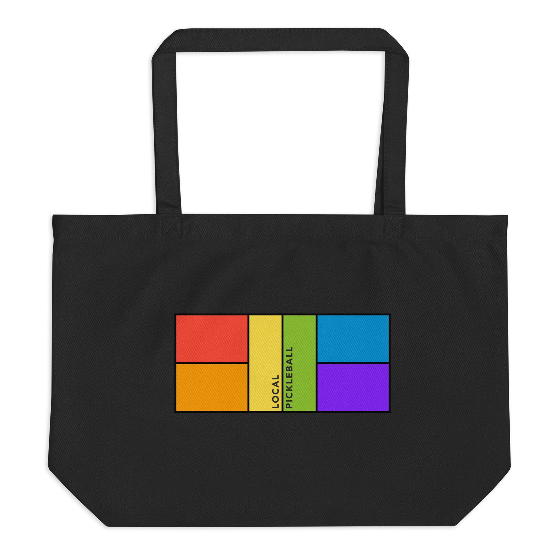 Colorful Court Pride Tote - Local Pickleball