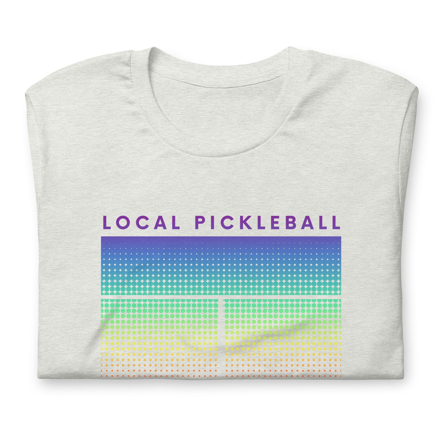 Rainbow Pickleball Court Pride T-Shirt - Local Pickleball