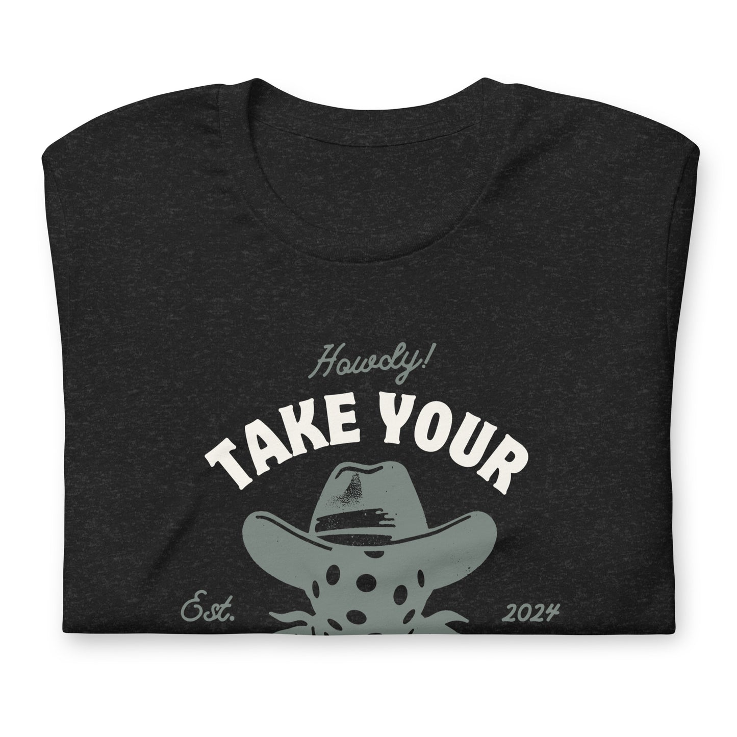 Heathered Take Your Shot Tee - Local Pickleball