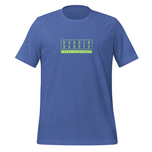 Rubber Banded Tee (Lime) - Local Pickleball