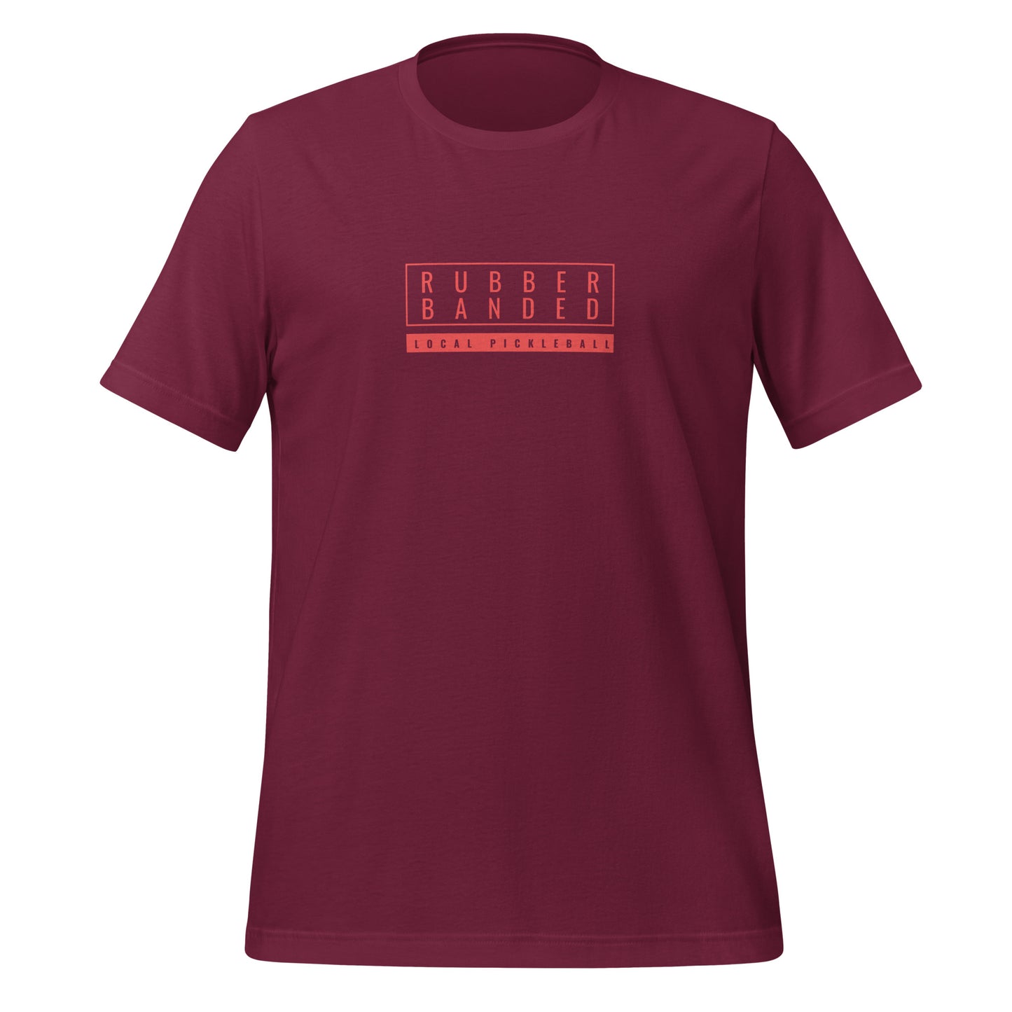 Rubber Banded Tee (Red) - Local Pickleball