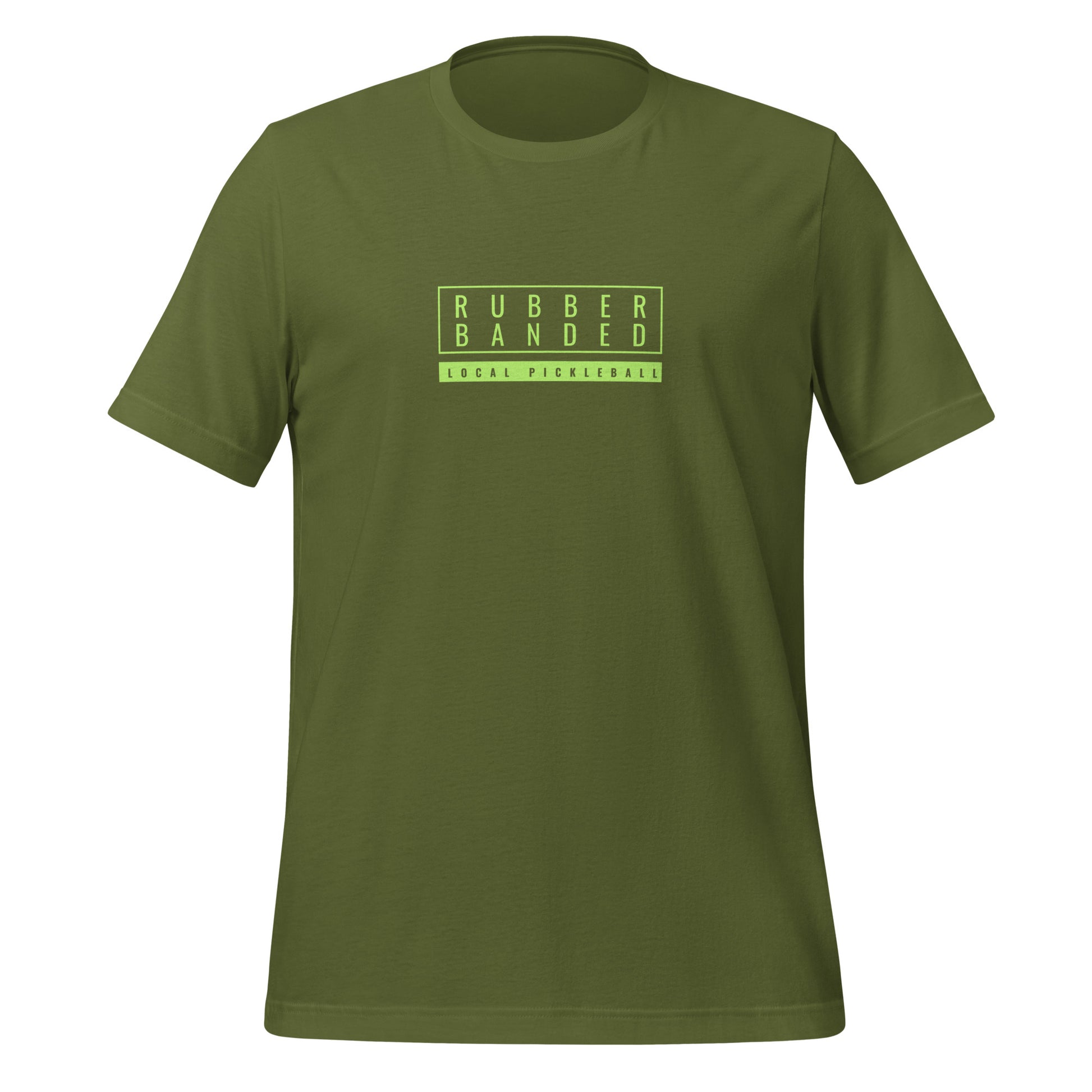 Rubber Banded Tee (Lime) - Local Pickleball