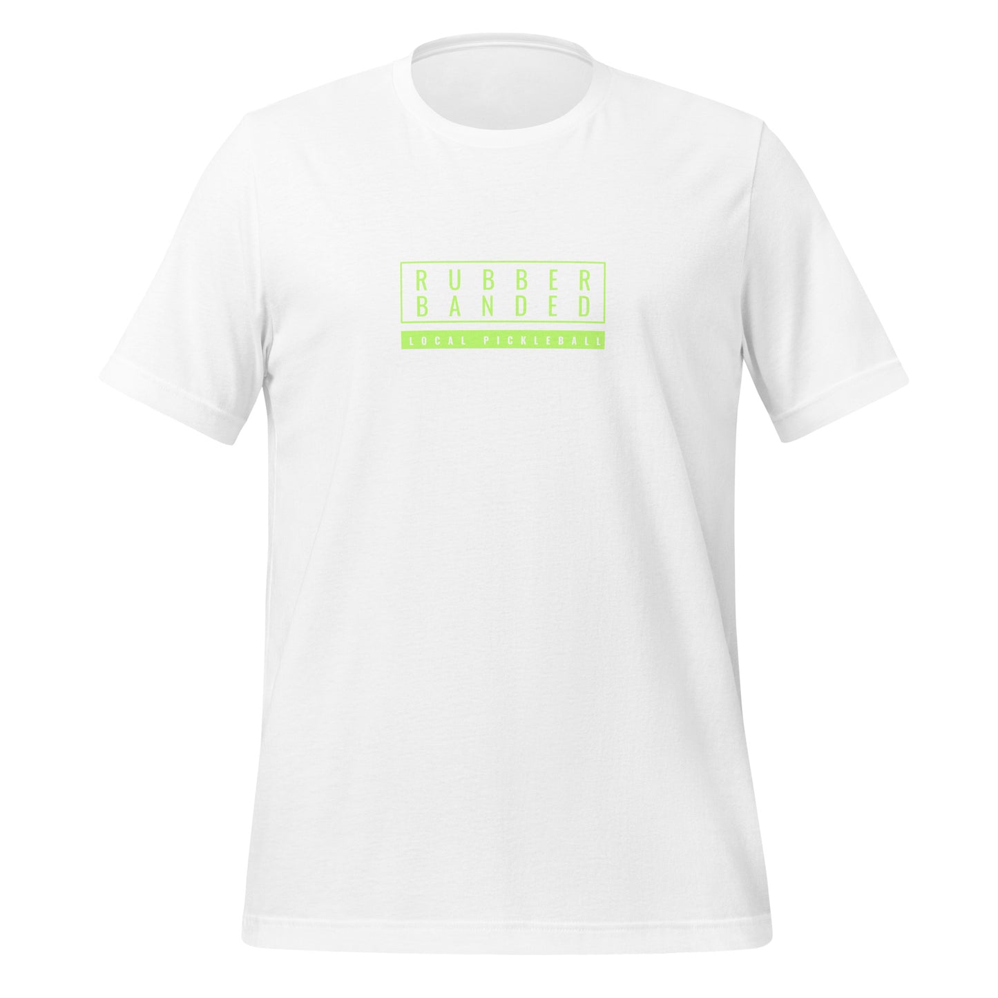 Rubber Banded Tee (Lime) - Local Pickleball